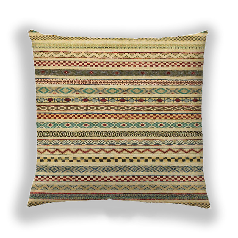 Abstract Reversible Throw Pillow, Microsuede