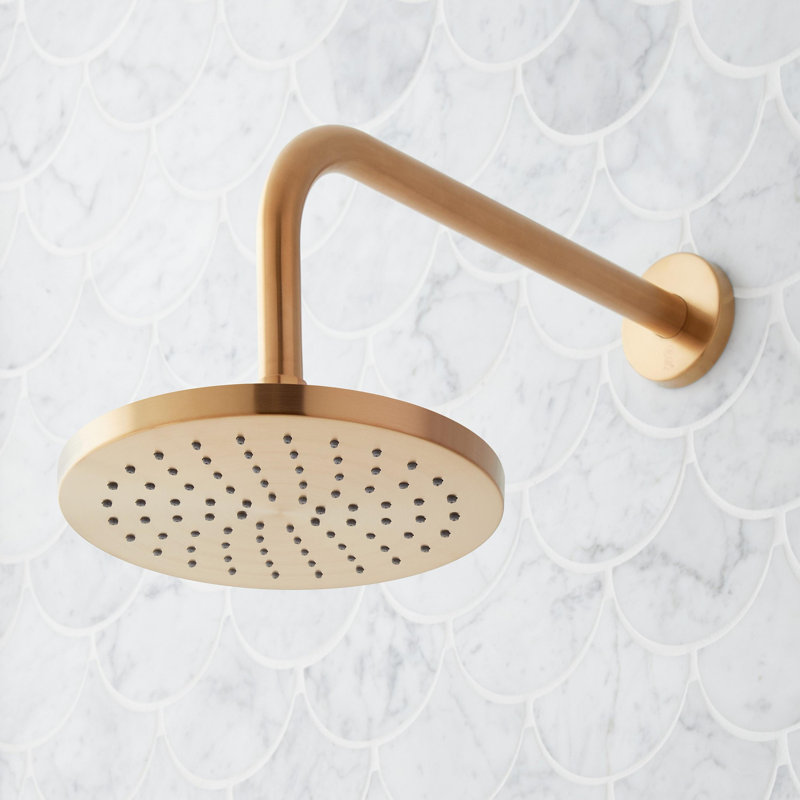Lexia Pressure Balance Shower Set, Brushed Gold
