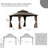 Hardtop Gazebo Outdoor Aluminum Gazebos Grill With Galvanized Steel Double Canopy For Patios Deck Backyard,Curtains&Netting-112419477-112293214-112293212