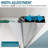 FPivot 28 x 72 in. Frameless Pivot Shower Door with 1/4'' Tempered Glass and Stainless Handle,  Chrome Finished Pivot Door
