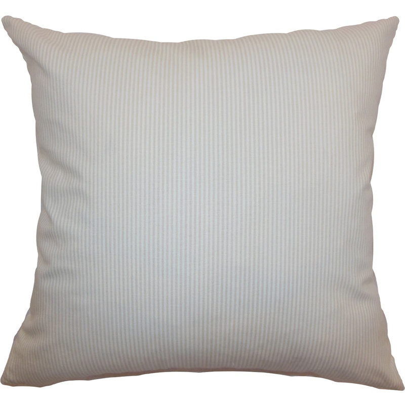 Coussin en coton quenilda ticking, 22 po x 22 po