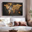 "Art mural carte du monde en cuivre"-1061714574