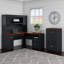 Ensemble de bureau 2 pièces avec rehausse Huckins-513378338