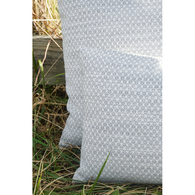 Gray Acrylic Rectangular Outdoor Lumbar Pillow