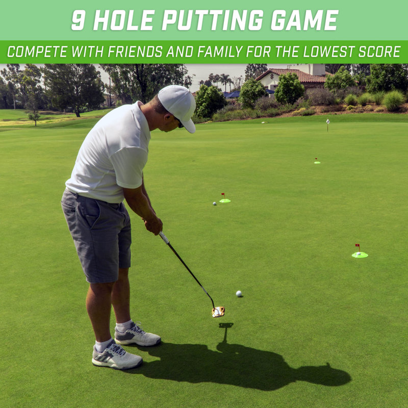 Green and Red Mini Golf Challenge Set with Scorecard