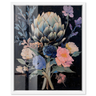 Moody Artichoke I Shadowbox Print Gothic Wall Decor by Art Remedy