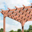 10 pi. X 14 pi Pergola en bois massif-124199222