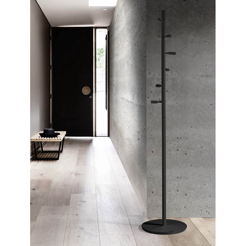 Hawkesbury Solid Wood Freestanding Coat Rack, Black