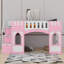 Twin Size Loft Bed With Window And Storage Staircase-1327474283