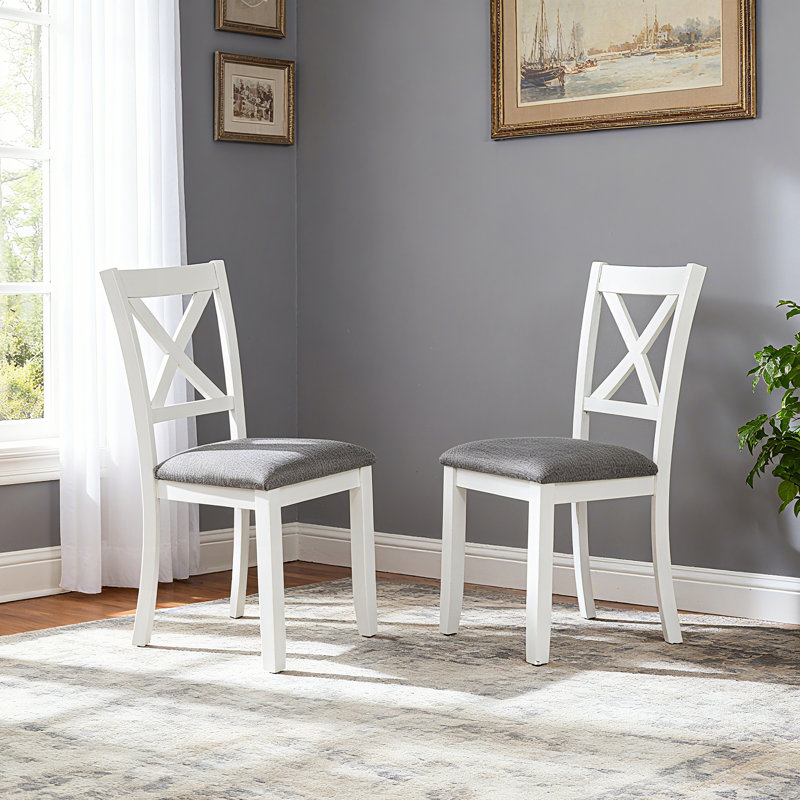 Ensemble de 4 chaises de salle à manger avec dossier en forme de X