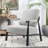 Boucle Accent Lounge Chair Plush Modern Armchair-1711629135