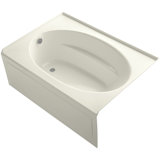 Windward® 60" x 42" Alcove/Tile In Soaking Acrylic Bathtub