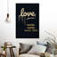 «Love Never Fails», impression sur toile-2137399763