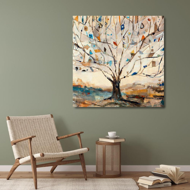 «Red Barrel Studio® Maas, Jodi Gallery, art sur toile tendue: arbre Merkaba», H 28 po x l 28 po