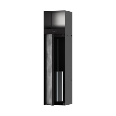 Xtrastoris Rock Recessed Toilet Brush Holder with Toilet Paper Holder & Tileable Door