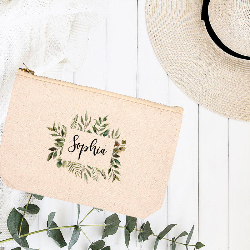 Pochette à maquillage avec fermeture à glissière, Oui