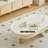 White Solid + Manufactured Wood Round Coffee Table
