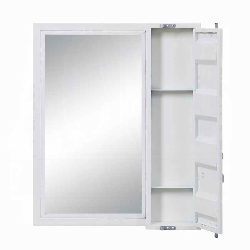 Miroir de salle de bain Cargo, Blanc