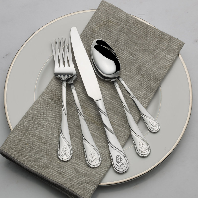 Ensemble de couverts en acier inoxydable 20 pièces, service pour 4 Towle Living Anchor