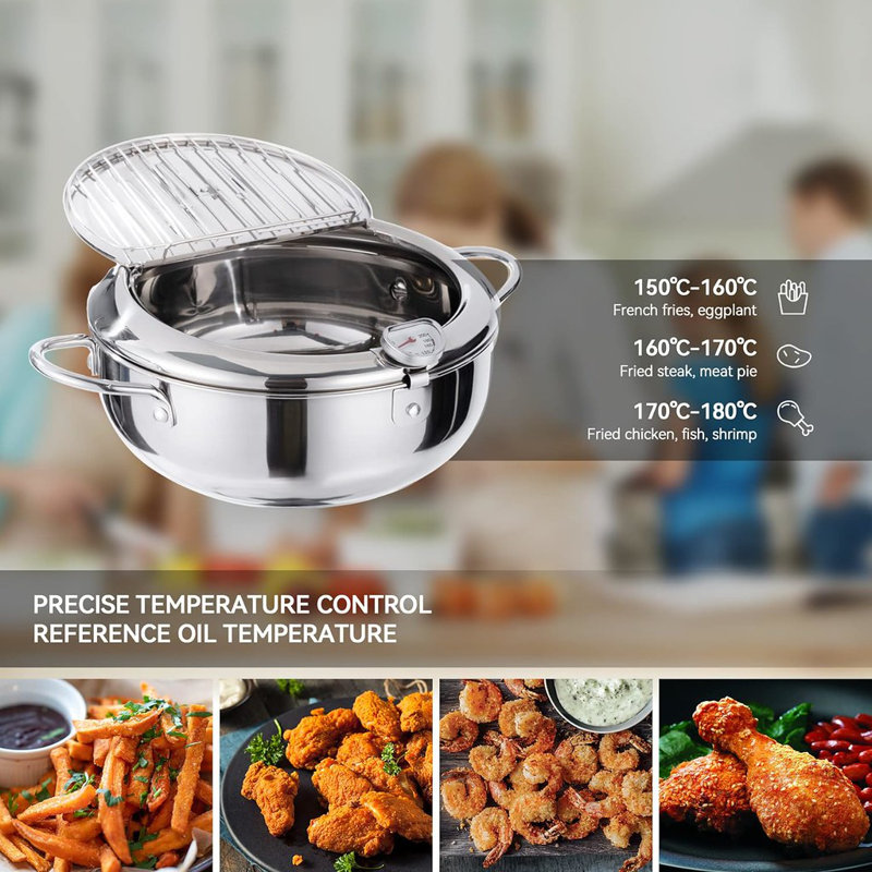 Nalupatio Non-Stick Stainless Steel Pot Set, Silver, 4.7" H x 11" W x 11" D