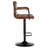 Kyle 21" wide Square Seat Swivel Adjustable Height Tufted Mid Back Bar Height Bar Stool-1719163506