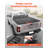 Retractable Tonneau Cover, 5.5 Ft Hard Retractable Tonneau Cover With Built-In Drainage Pipe For 2009-2024 Ford F-150 Crew Cab , Customized Hard Tonneau Cover With Double-Lock And T-Slot