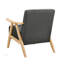 Chaise d'appoint rembourrée en tissu avec dossier et siège Modern Home Furniture-120895891