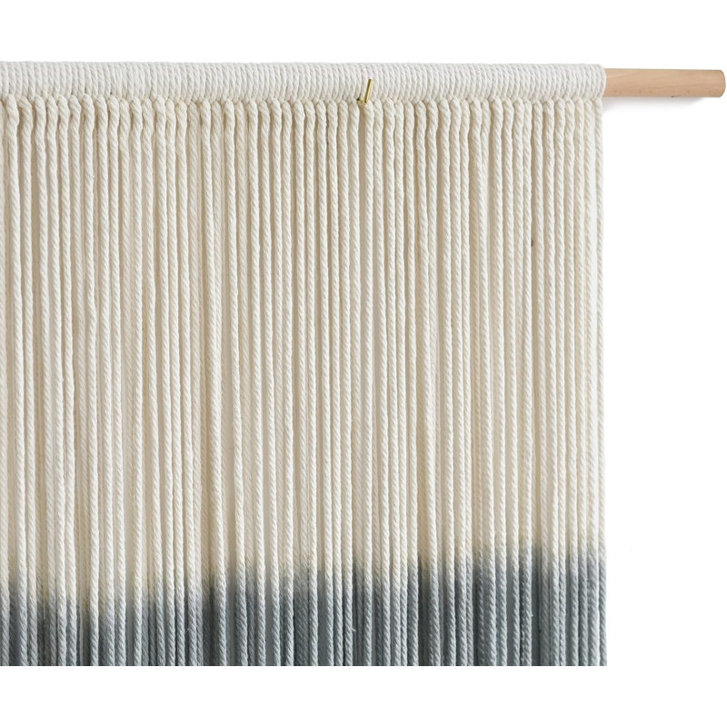 Décoration murale macramé en macramé grande mosaïque murale Dip Dye
