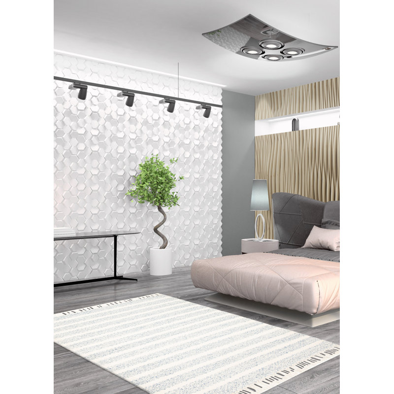 Tapis unique en laine nouvel âge Arshida 5 pi 4 po x 7 pi 9 po