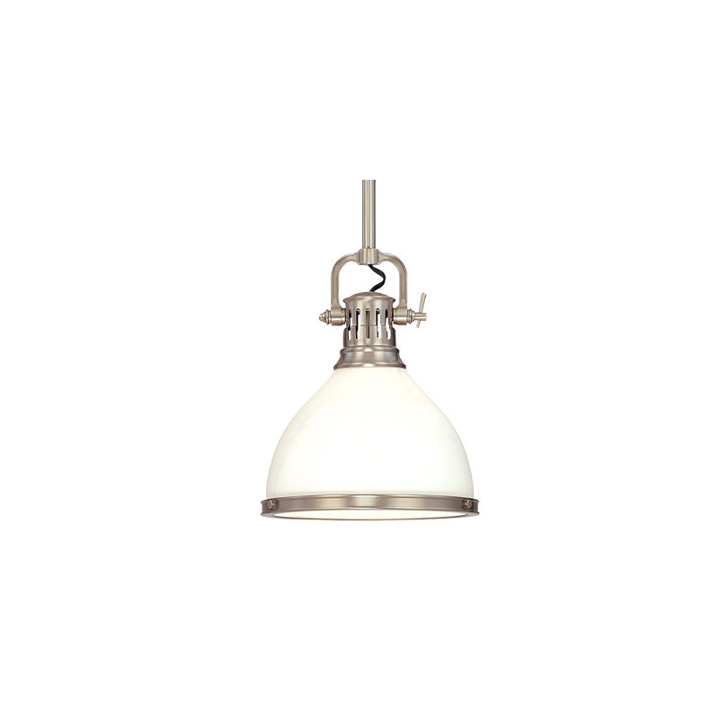 Randolph 1 - Light Pendant, Satin Nickel, 10"