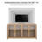 Cevat 60'' Boho Buffets & Sideboards with Sideboard Cabinet with 4 Glass Doors-419454228