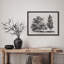 "Gray Trees Vintage Rustic Artwork, impressions encadrées, affiches, petit art mural de salle de bain"-101825375-101825387