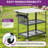 Outdoor Grill Cart Pizza Oven Table With Stainless Steel Drop Leaf