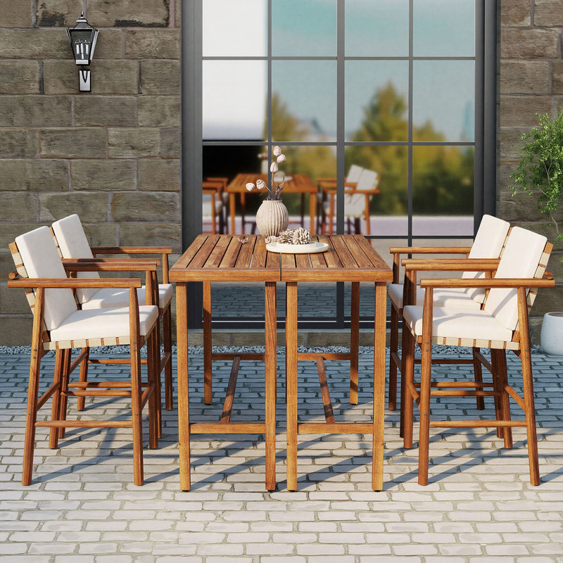 Ensemble de 6 barres de patio pour l'extérieur