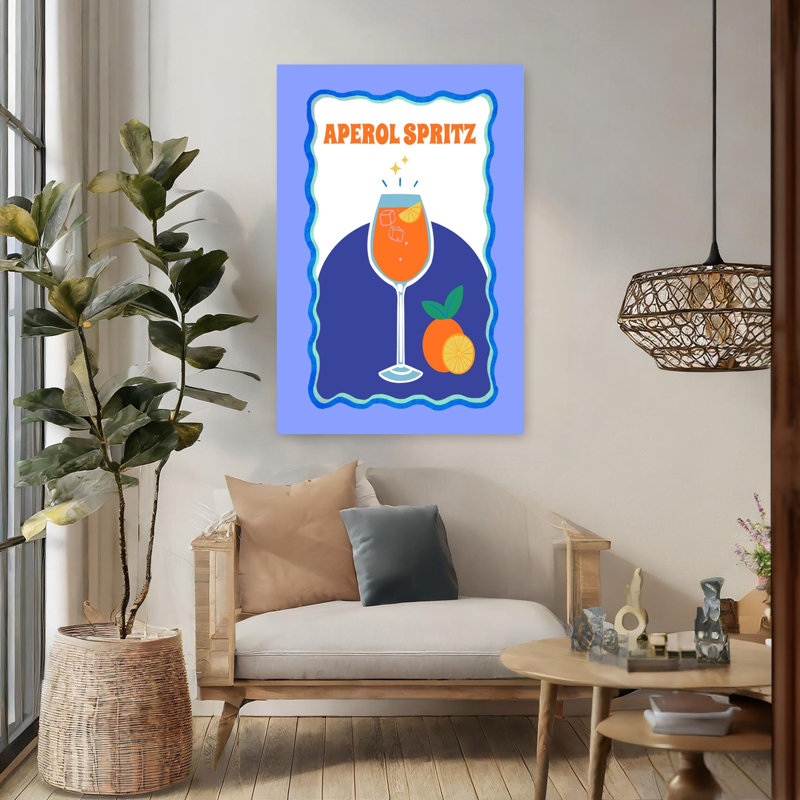 Art mural Aperol Spirz, H 48 po x l 32 po