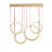 Binstead 4 - Light Dimmable LED Geometric Chandelier