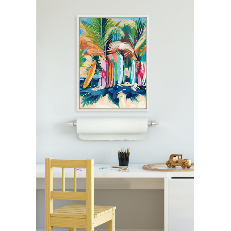 «Surf and Sand» par Rachel Christopoulos, reproduction d'art sur toile encadrée
