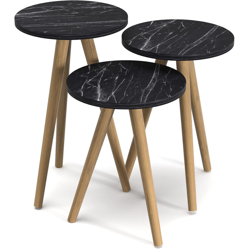 Annabel 14cm Console Table, Black Marble