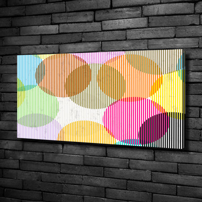 Colourful Circles - Wrapped Canvas Print