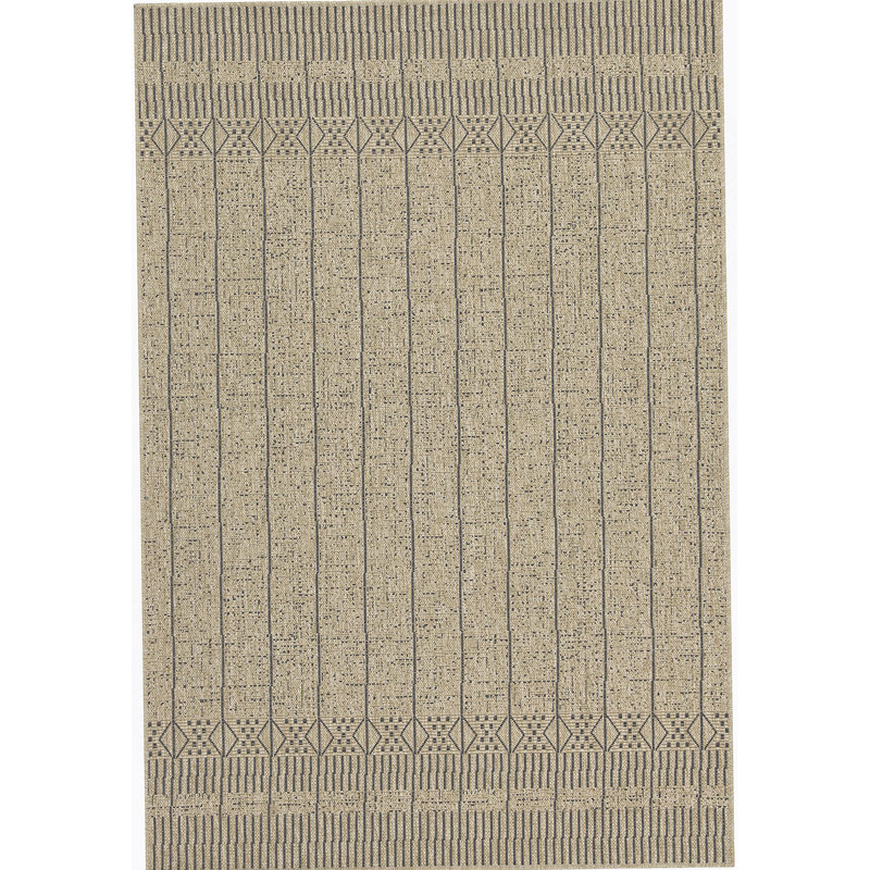 Earth Black Indoor/Outdoor Area Rug, Rectangle 7'10" x 10'3"