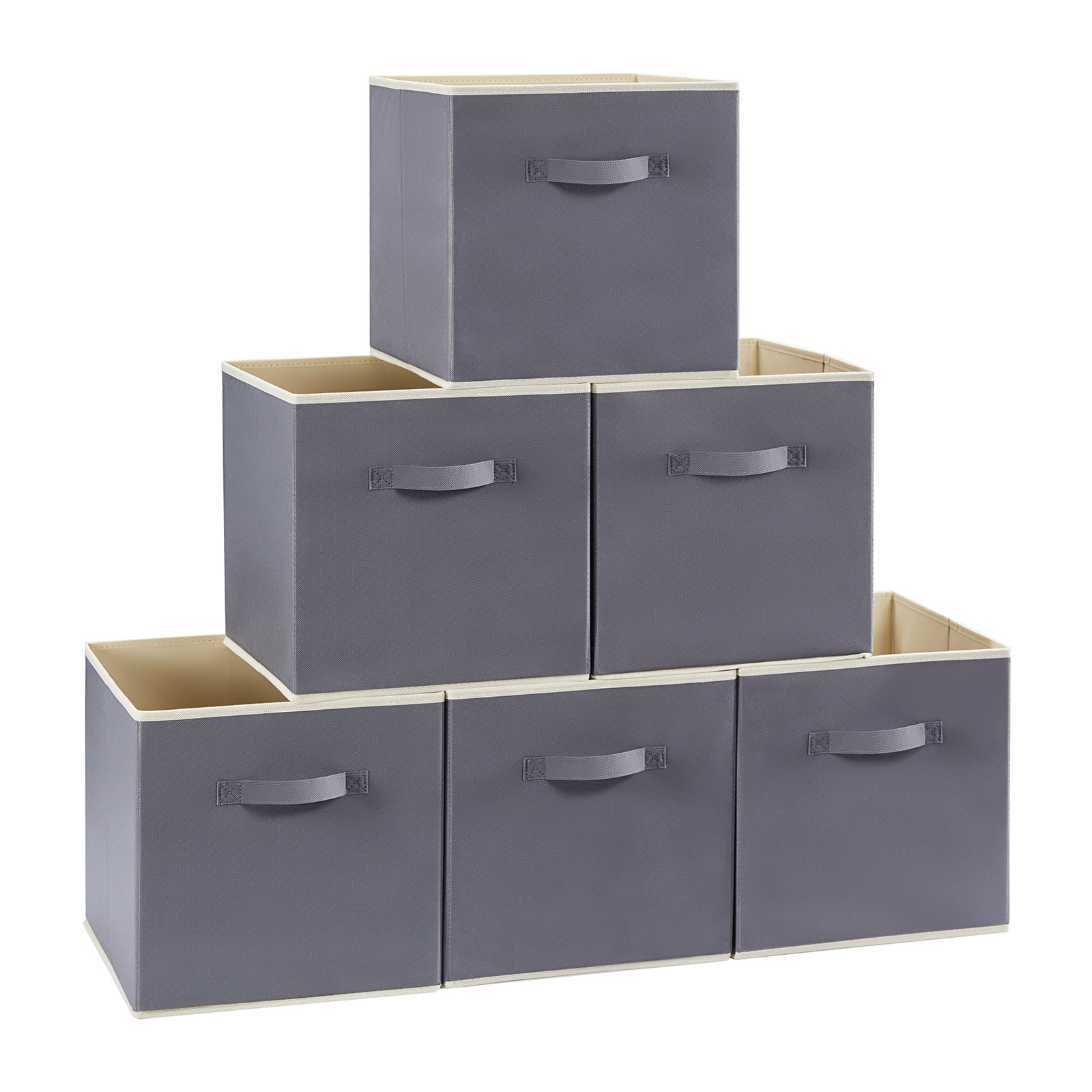 Rebrilliant Ensemble de cubes de rangement pliables en tissu et ...