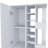 Bar Cart Wells, Four Casters, Six Wine Cubbies, Single Door Cabinet, White Finish-233584231