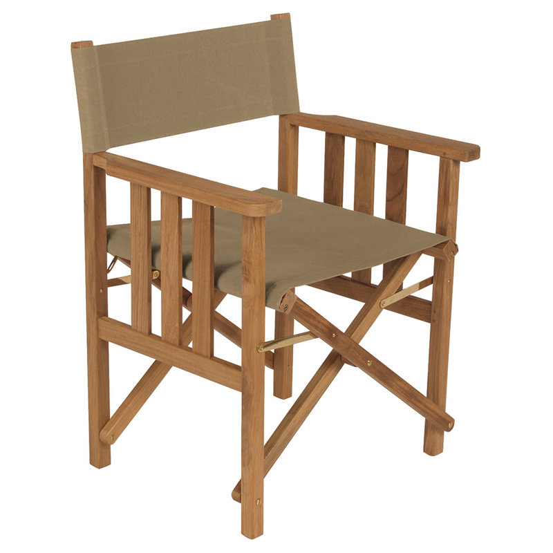 Safari Outdoor Teak Dining Armchair, Pepper
