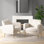 Fauteuil capitonné de 29 po de largeur Alixon