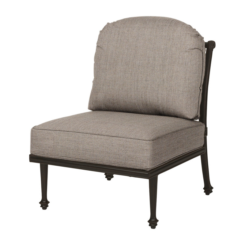 Grand Terrace Cast Outdoor Lounge Chair, Cast Ash Sunbrella® Plainweave, Vintage