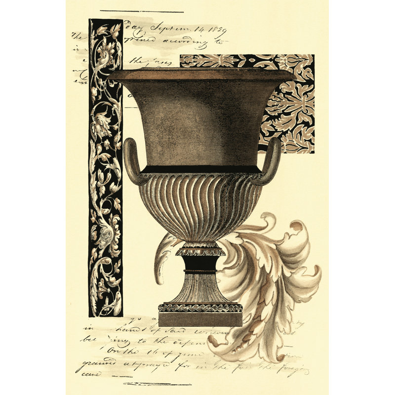 Transitional Sepia Urn II (U) by Vision Studio - Wrapped Canvas Print, 46cm H x 30cm W x 3.8cm D
