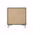2-Drawers Bedroom Nightstand With Metal Legs