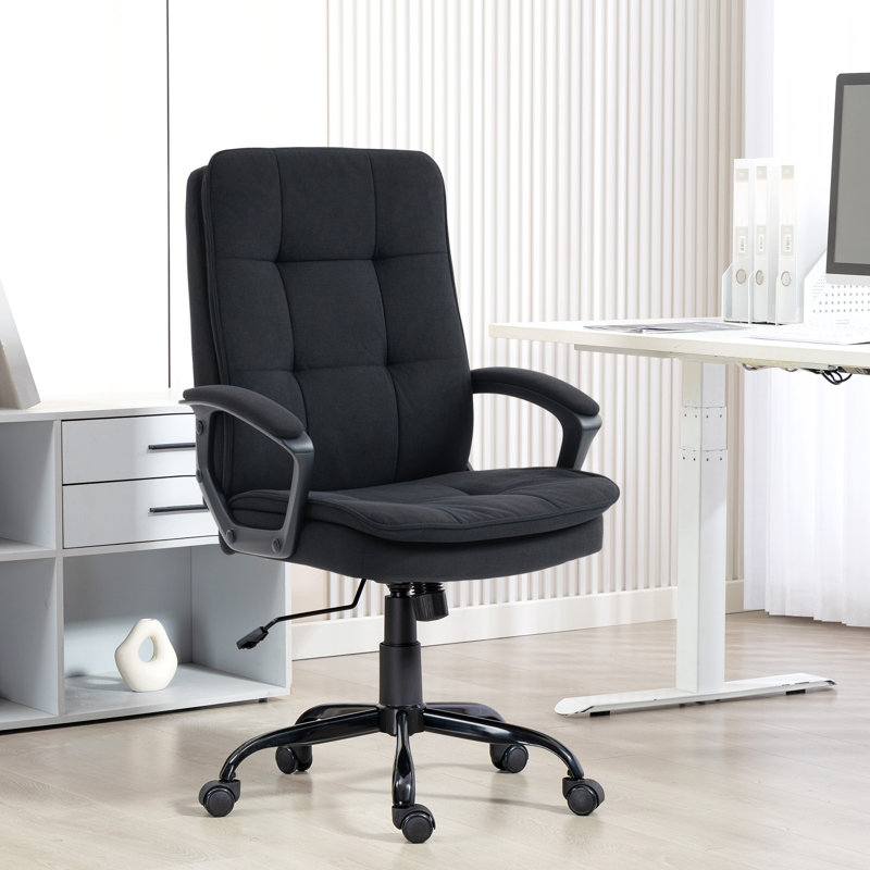 Polyester Office Chair, Black
