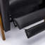Fauteuil inclinable en cuir Richland - noir