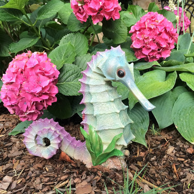 Life's a Beach Seahorse Statue
